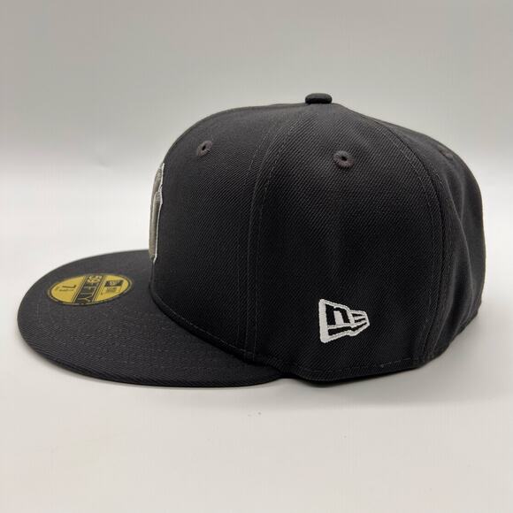 New Era 59Fifty New York Yankees Fitted Hat 7 1/2 Gray 1999 World Series MLB Cap - Picture 3 of 9